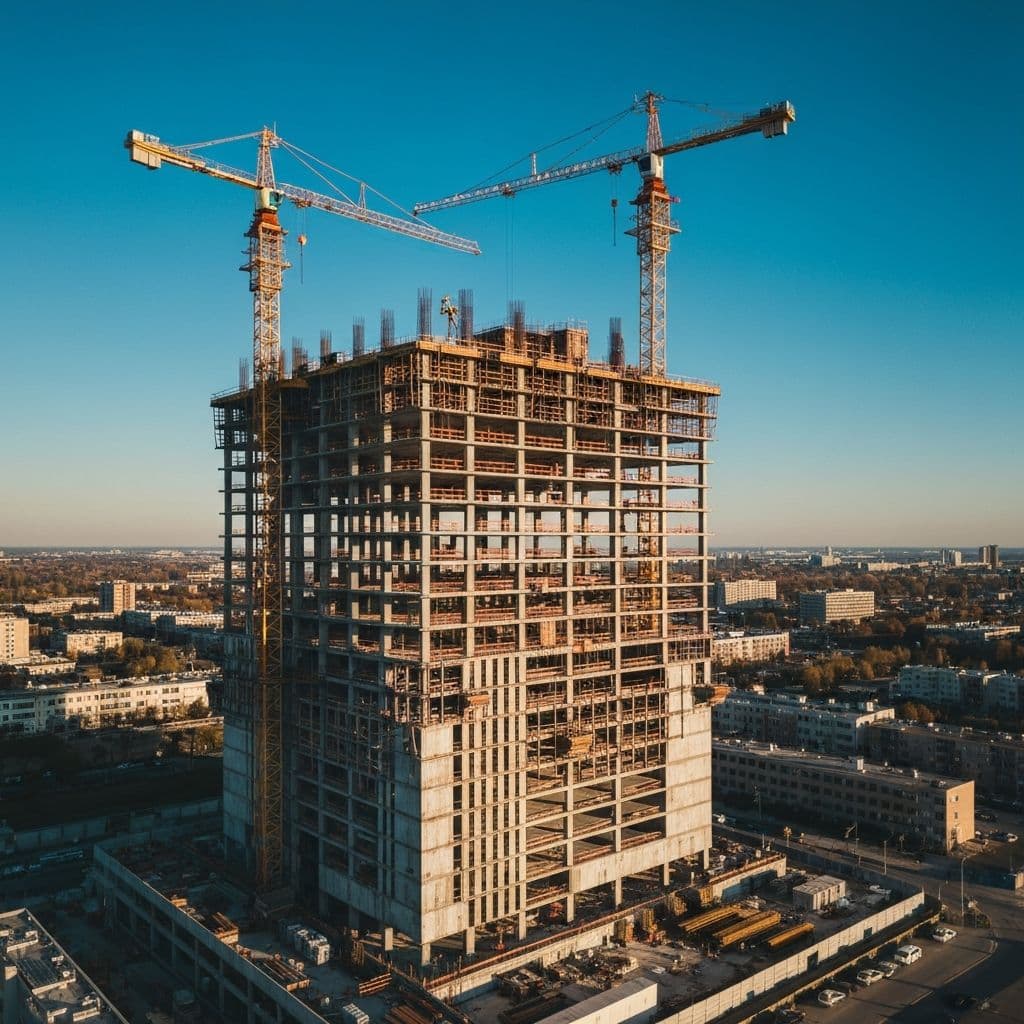 Modern inşaat projesi